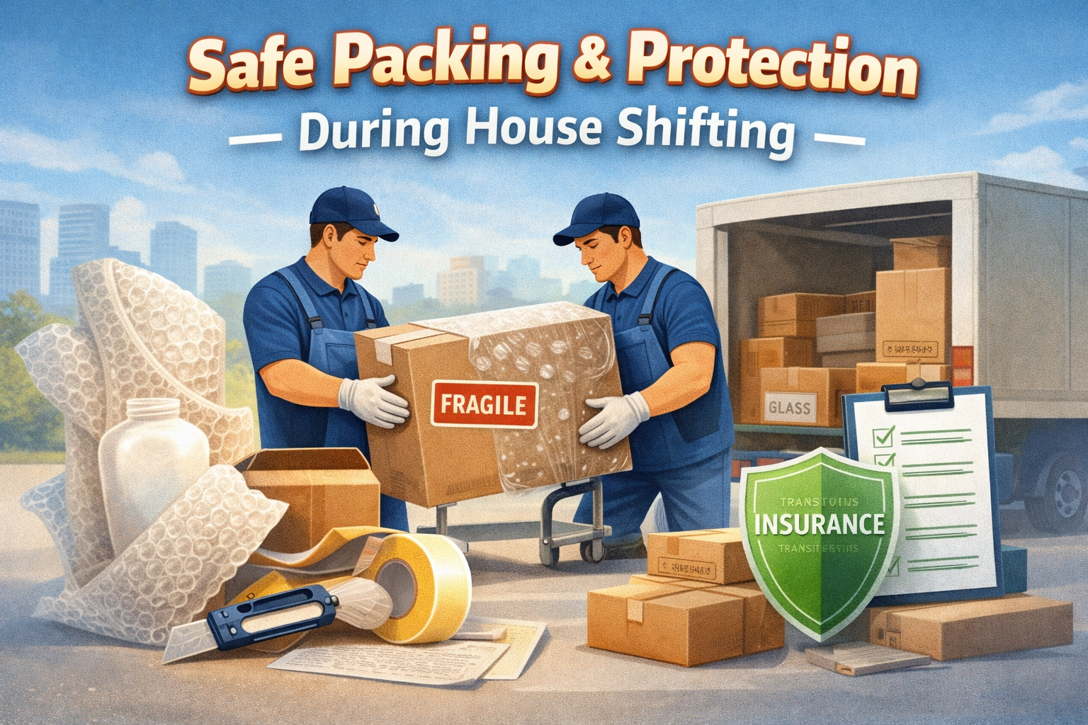 Packing and Safety During House Shifting: What Actually Protects Your Belongings