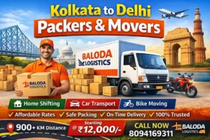 Kolkata to Delhi Packers and Movers