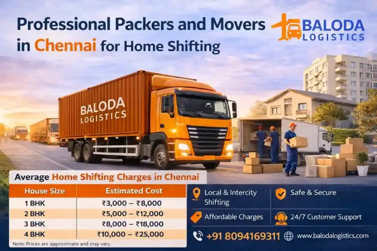 Packers and Movers in Chennai with rate