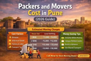 Packers and movers cost in pune 2026