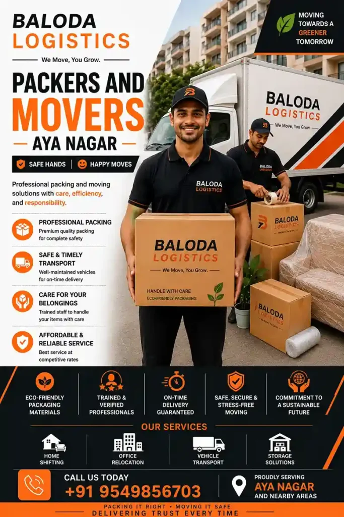 Packers and Movers Aya Nagar