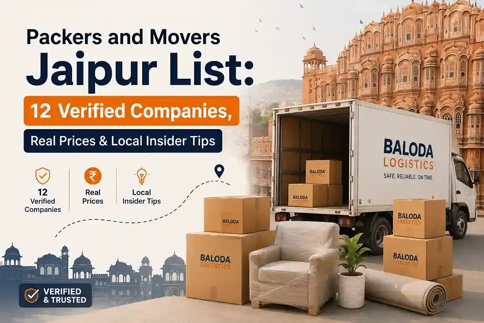 packers and movers jaipur list — verified companies