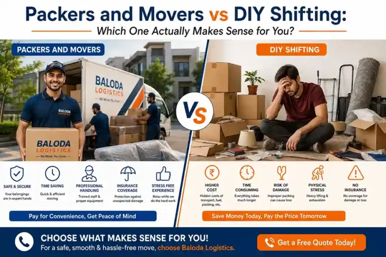 Packers and Movers vs DIY Shifting